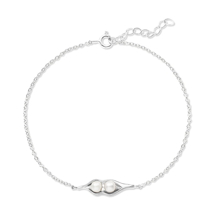 Two Peas in a Pod Pearl Bracelet