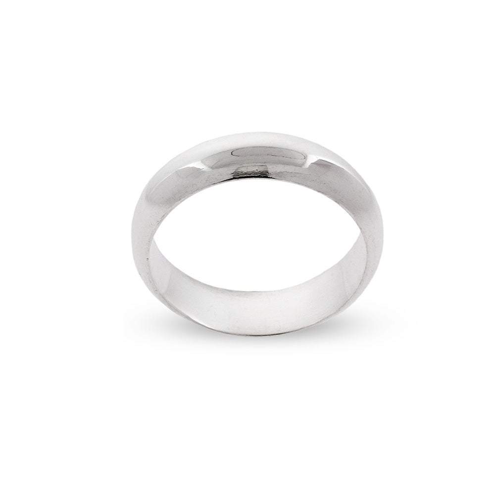 Classic 6mm Sterling Silver Wedding Band