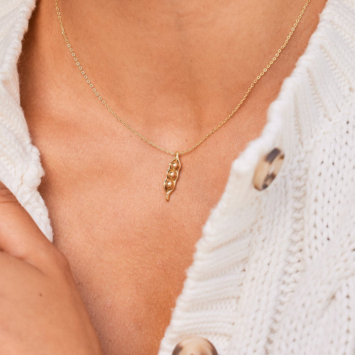 Pea in a Pod Gold Necklace