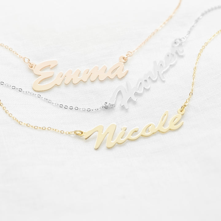 Gold Personalized Name Necklace