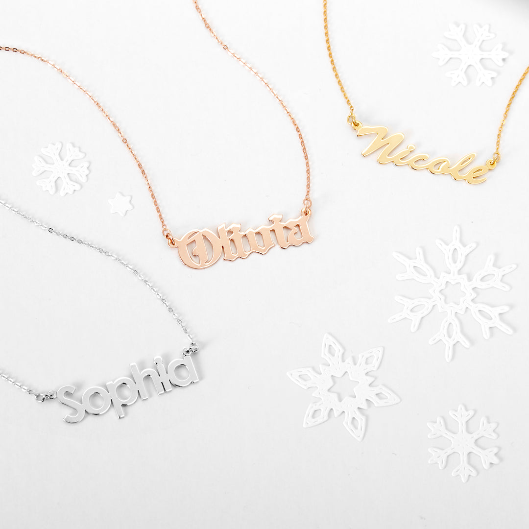 Gold Personalized Name Necklace