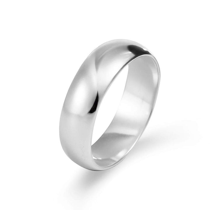 Classic 6mm Sterling Silver Wedding Band