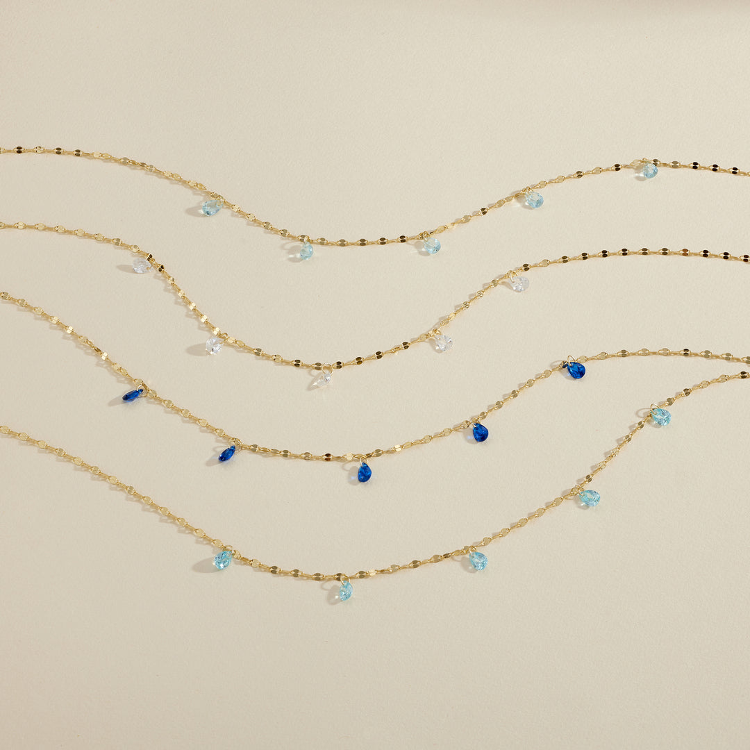 Teardrop Birthstone Necklace