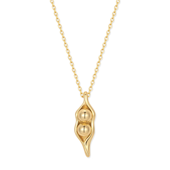 Two Peas in a Pod Gold Necklace