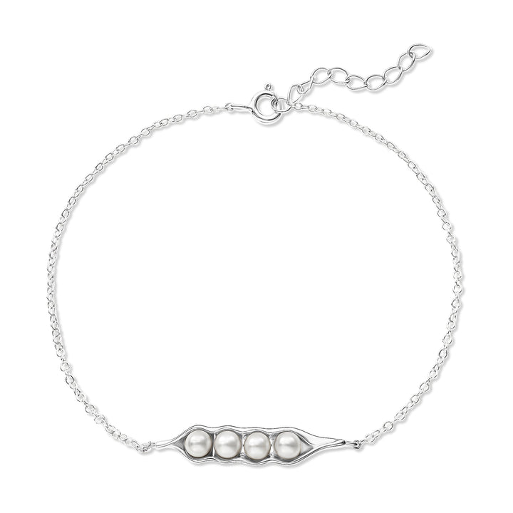 Four Peas in a Pod Pearl Bracelet