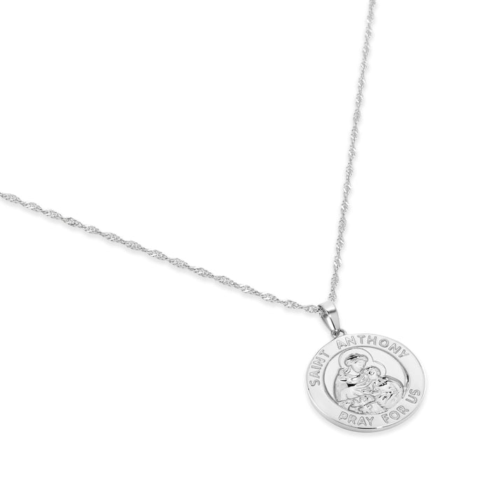 Sterling Silver Saint Anthony Necklace