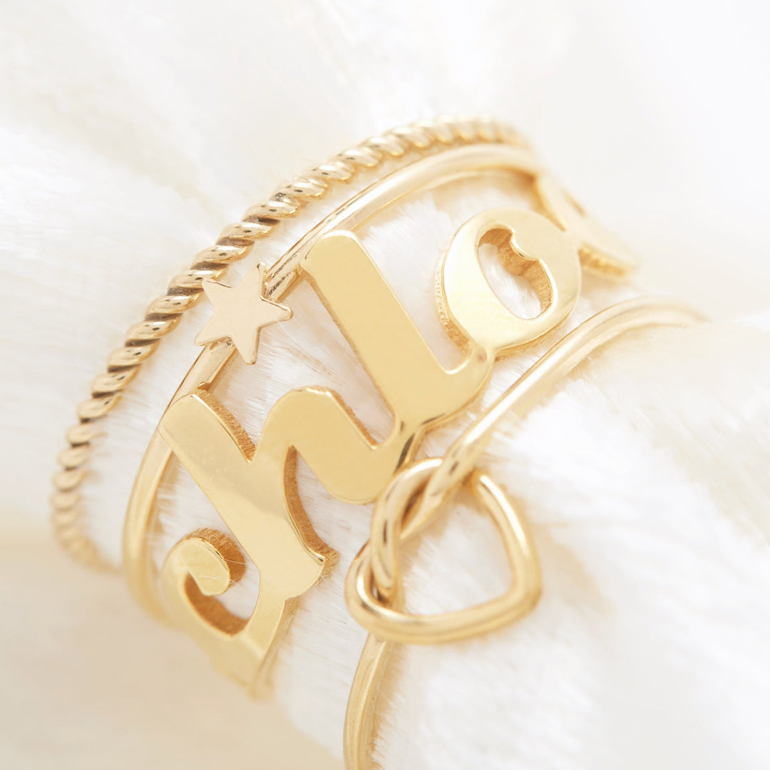 Gold Filled Heart Love Knot Ring