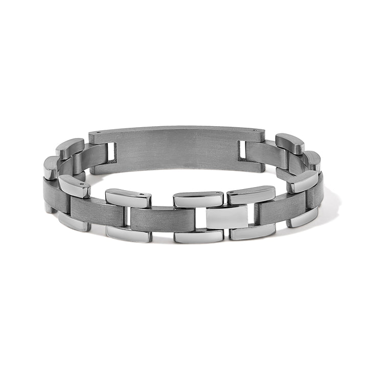 Mens 12mm Titanium ID Bracelet