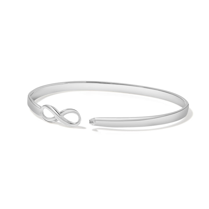 Sterling Silver Infinity Bangle Bracelet