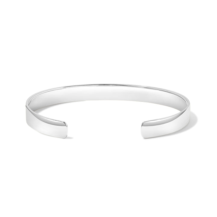 Roman Numeral Date Silver Cuff Bracelet