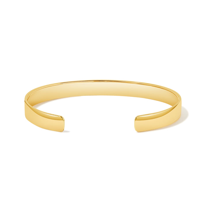 Roman Numeral Date Gold Cuff Bracelet