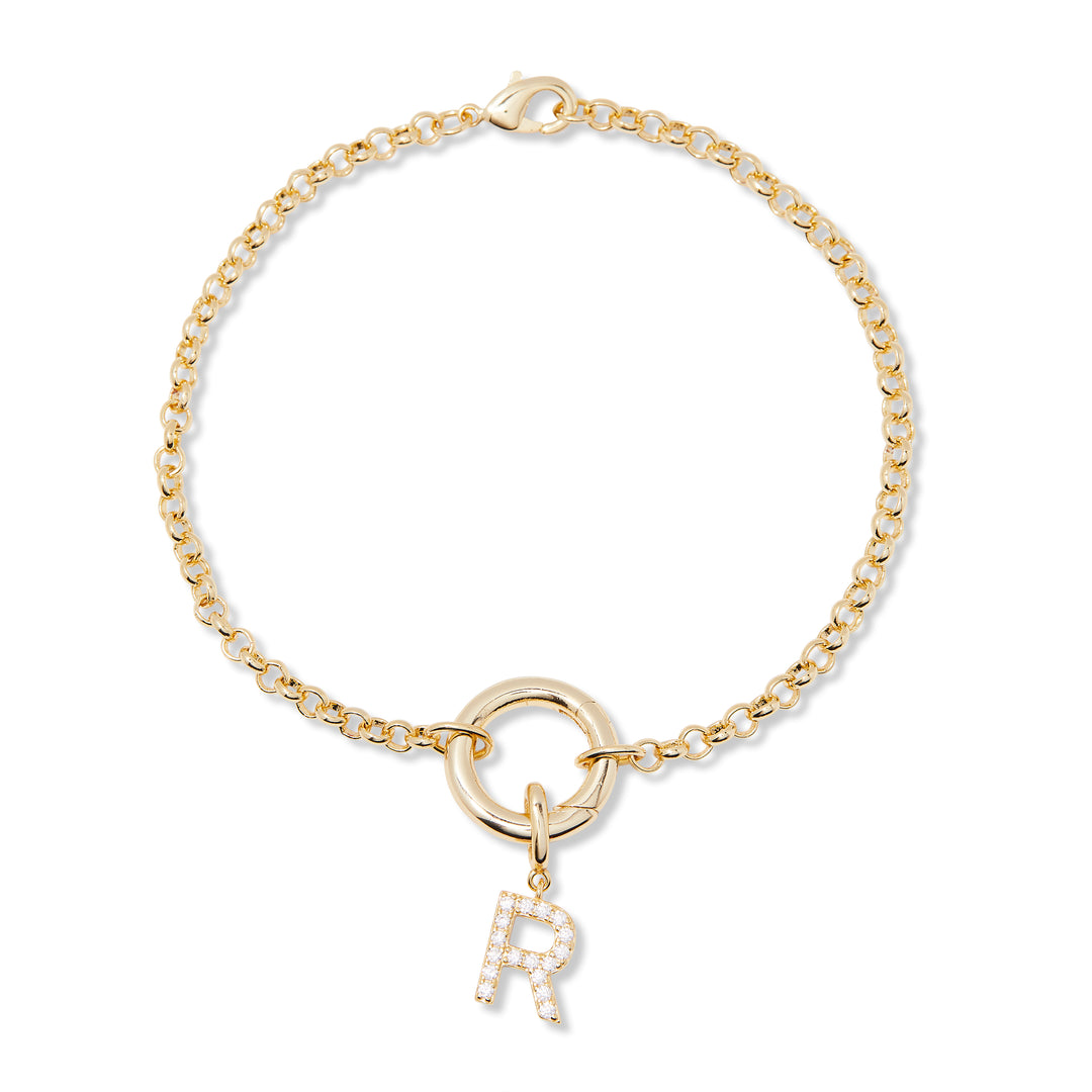 Custom Initial Charm Bracelet