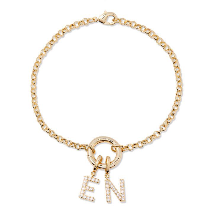 Custom Initial Charm Bracelet