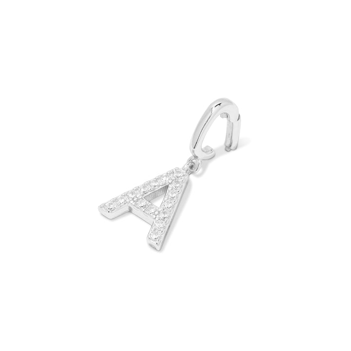 Pave Initial Hinged Charm