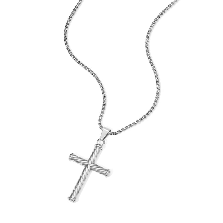 Men's Twisted Cross Necklace