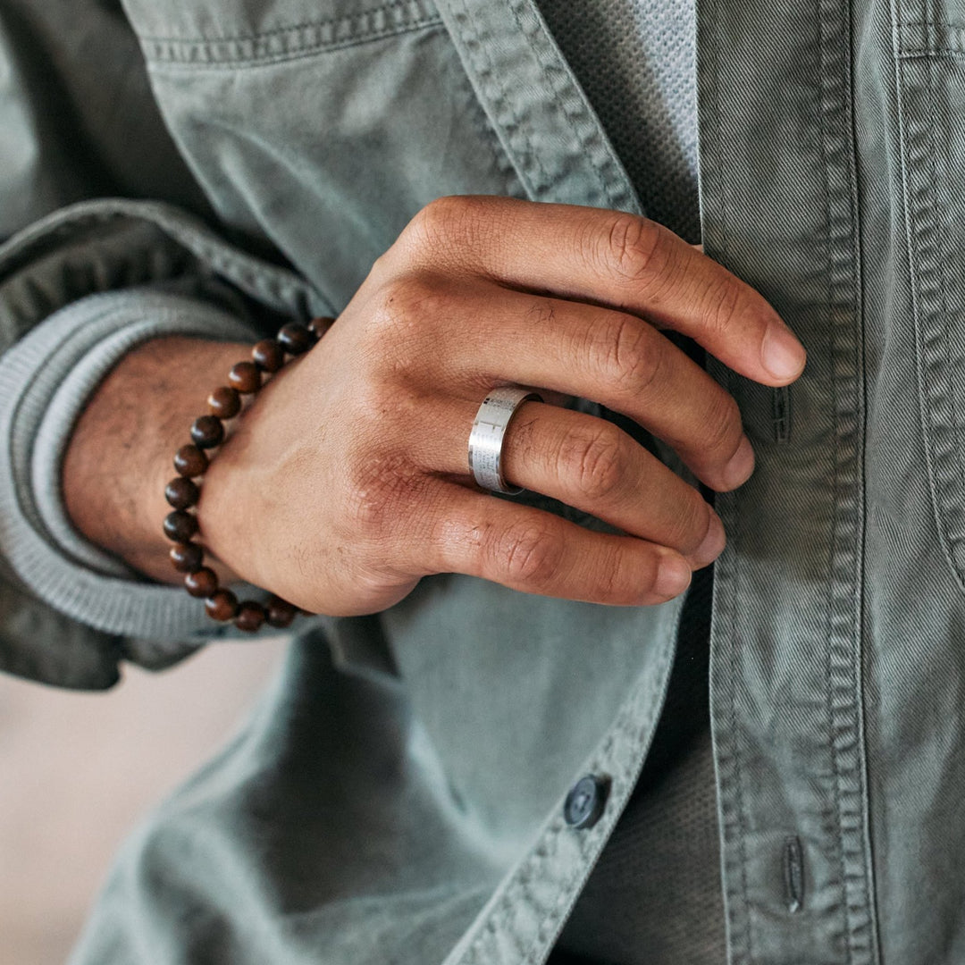 Lords Prayer Message Ring