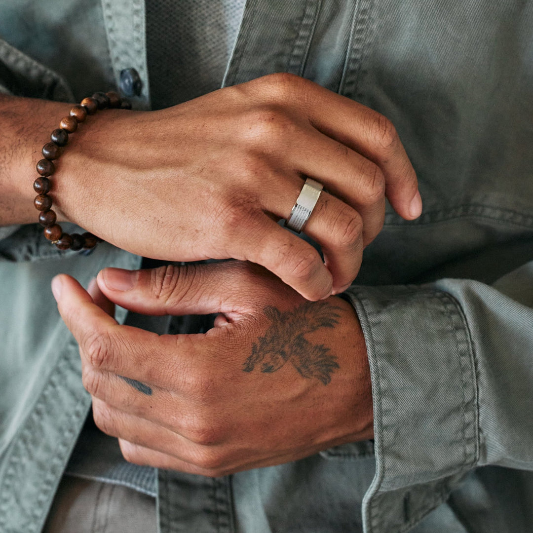 Lords Prayer Message Ring