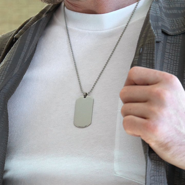 Large Stainless Steel Dog Tag