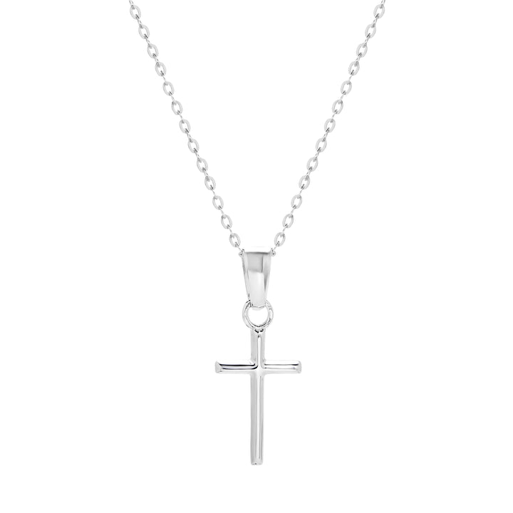 Plain and Petite Sterling Silver Cross Pendant