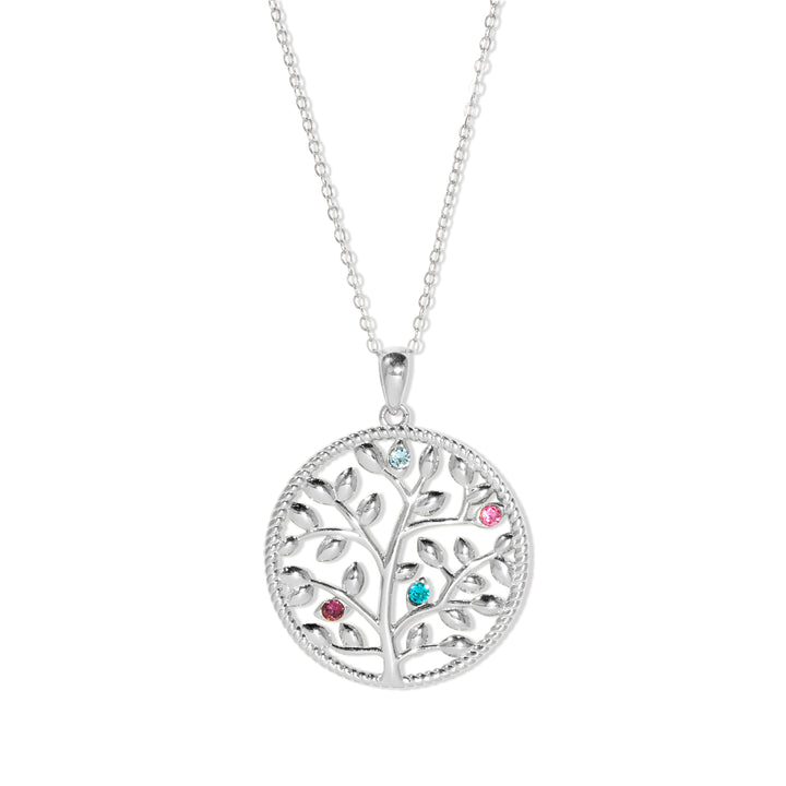 Custom Birthstone Family Tree Necklace