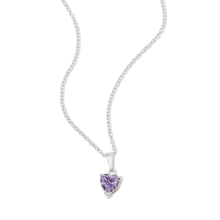 Custom Heart Drop Birthstone Necklace