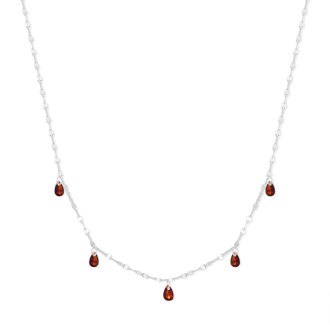 Teardrop Birthstone Necklace