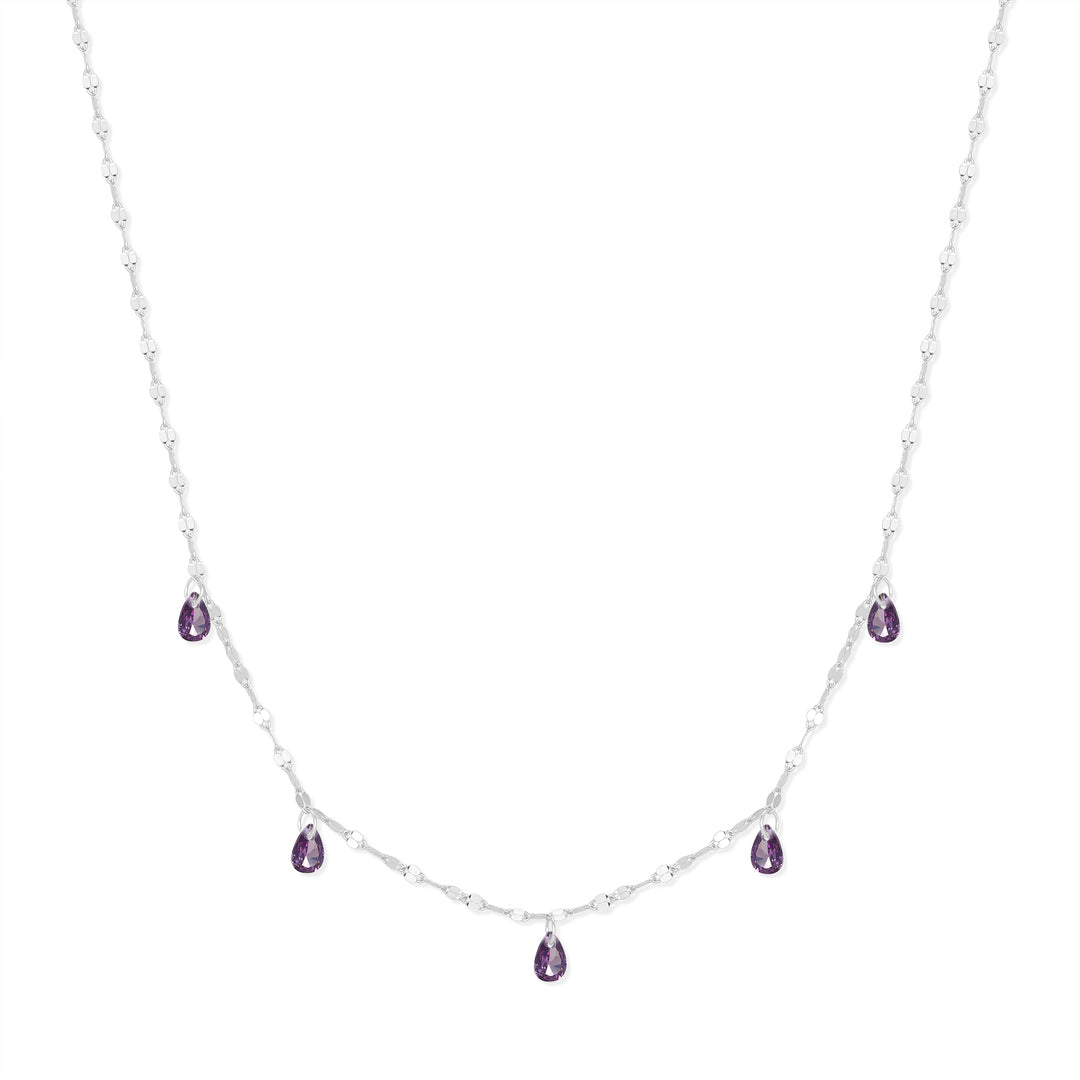 Teardrop Birthstone Necklace