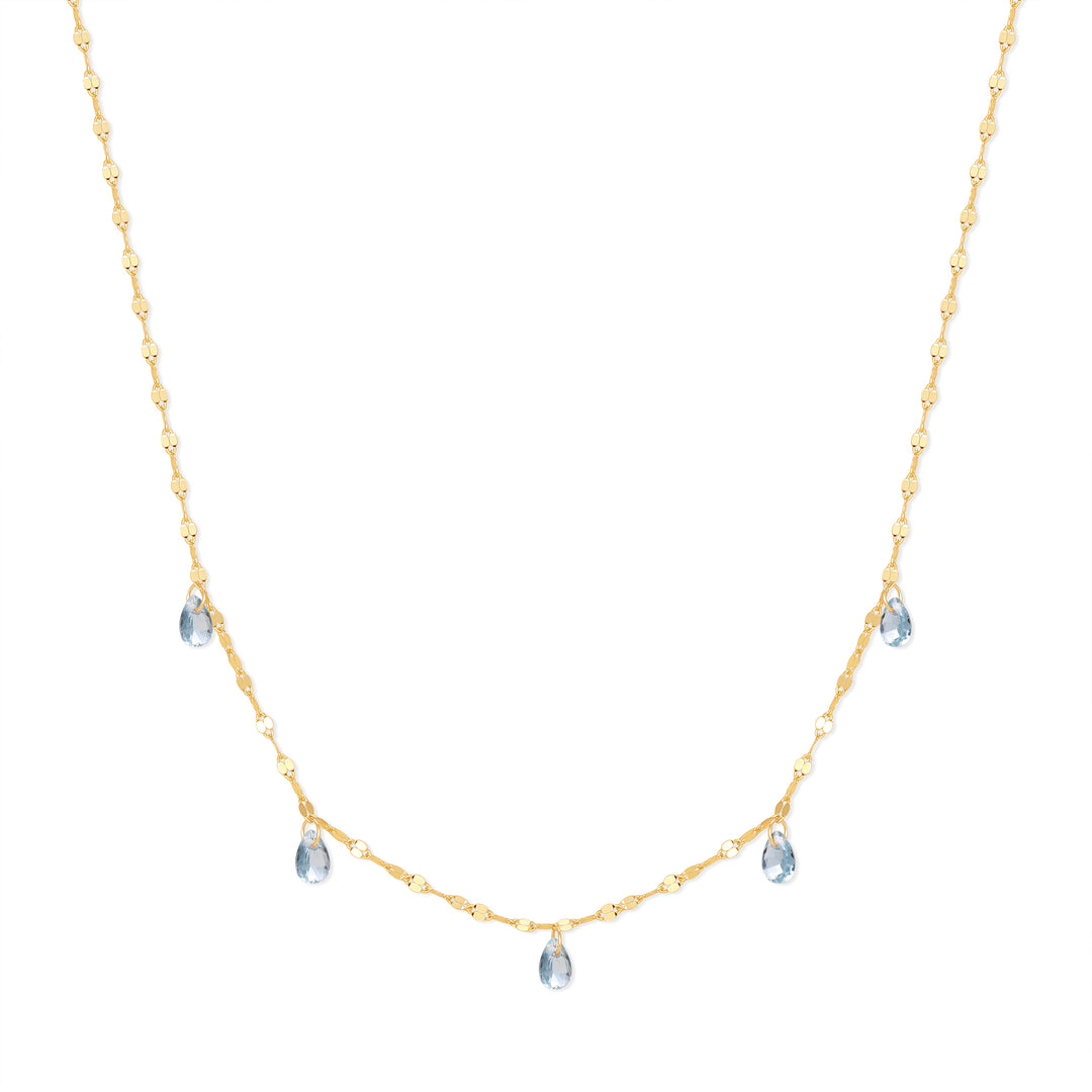 Teardrop Birthstone Necklace