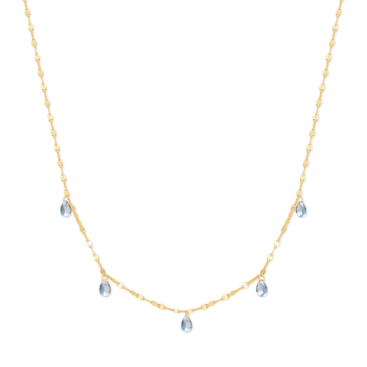 Teardrop Birthstone Necklace