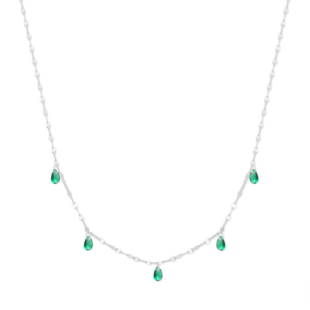 Teardrop Birthstone Necklace