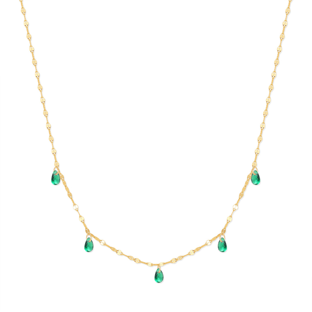 Teardrop Birthstone Necklace