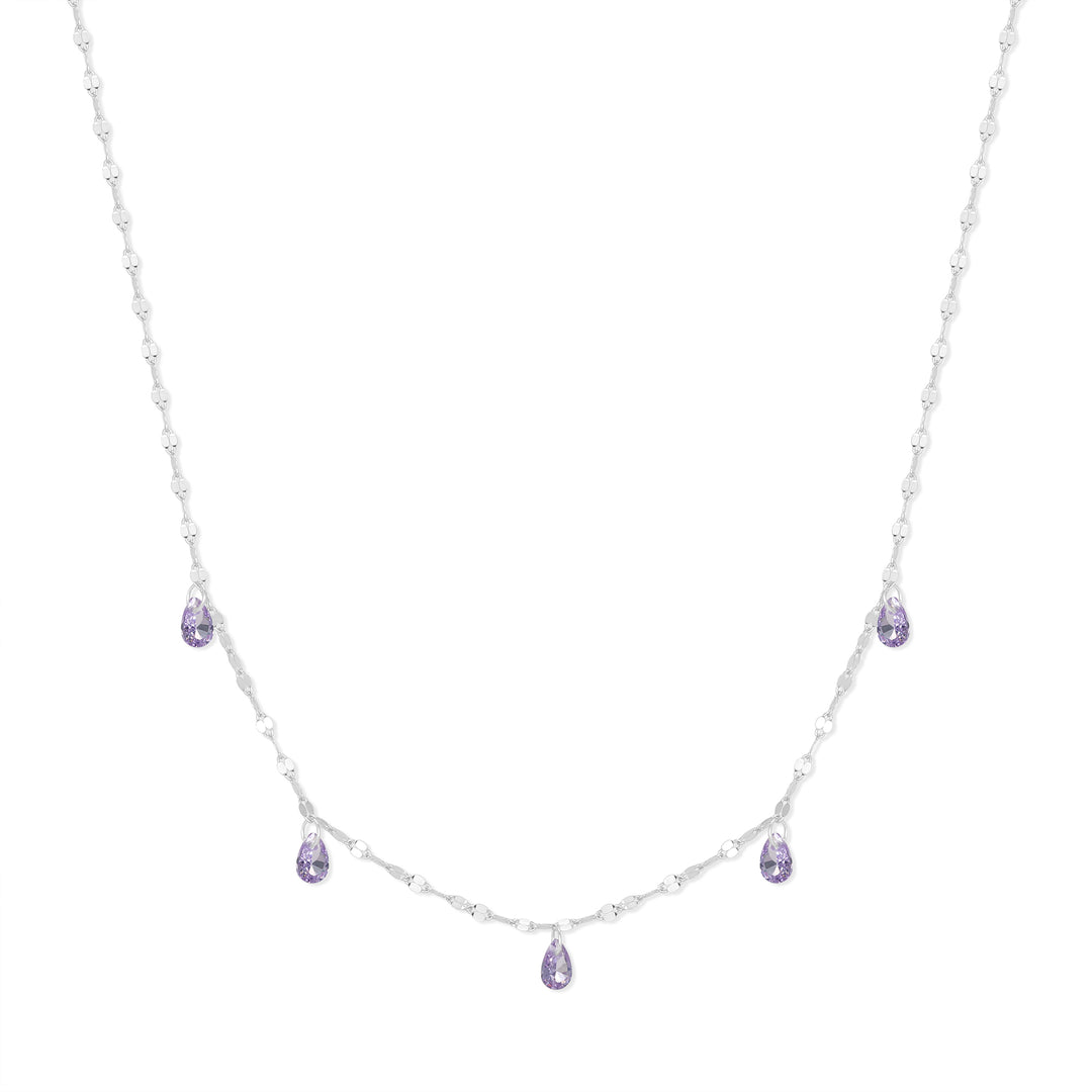 Teardrop Birthstone Necklace