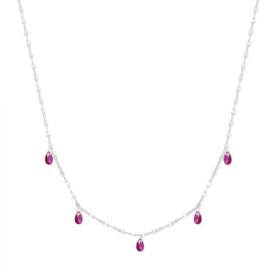 Teardrop Birthstone Necklace