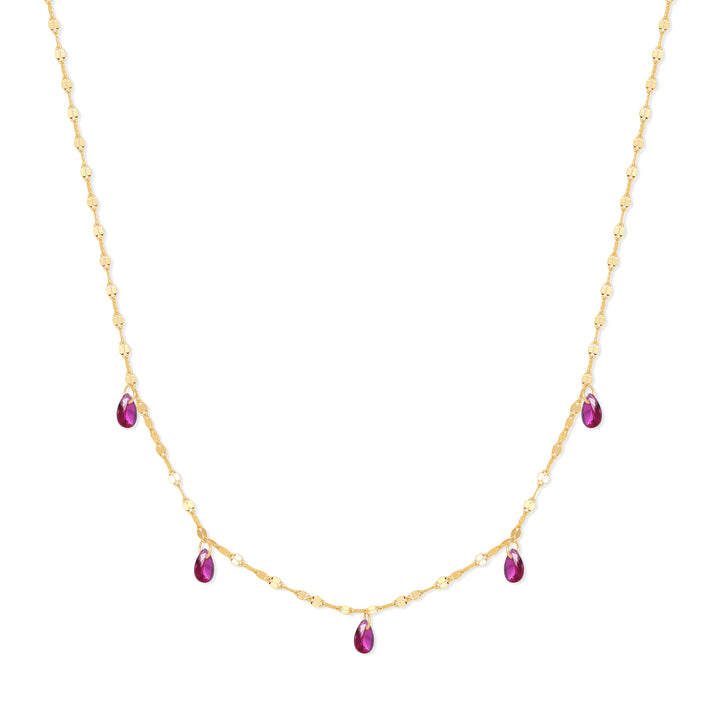 Teardrop Birthstone Necklace