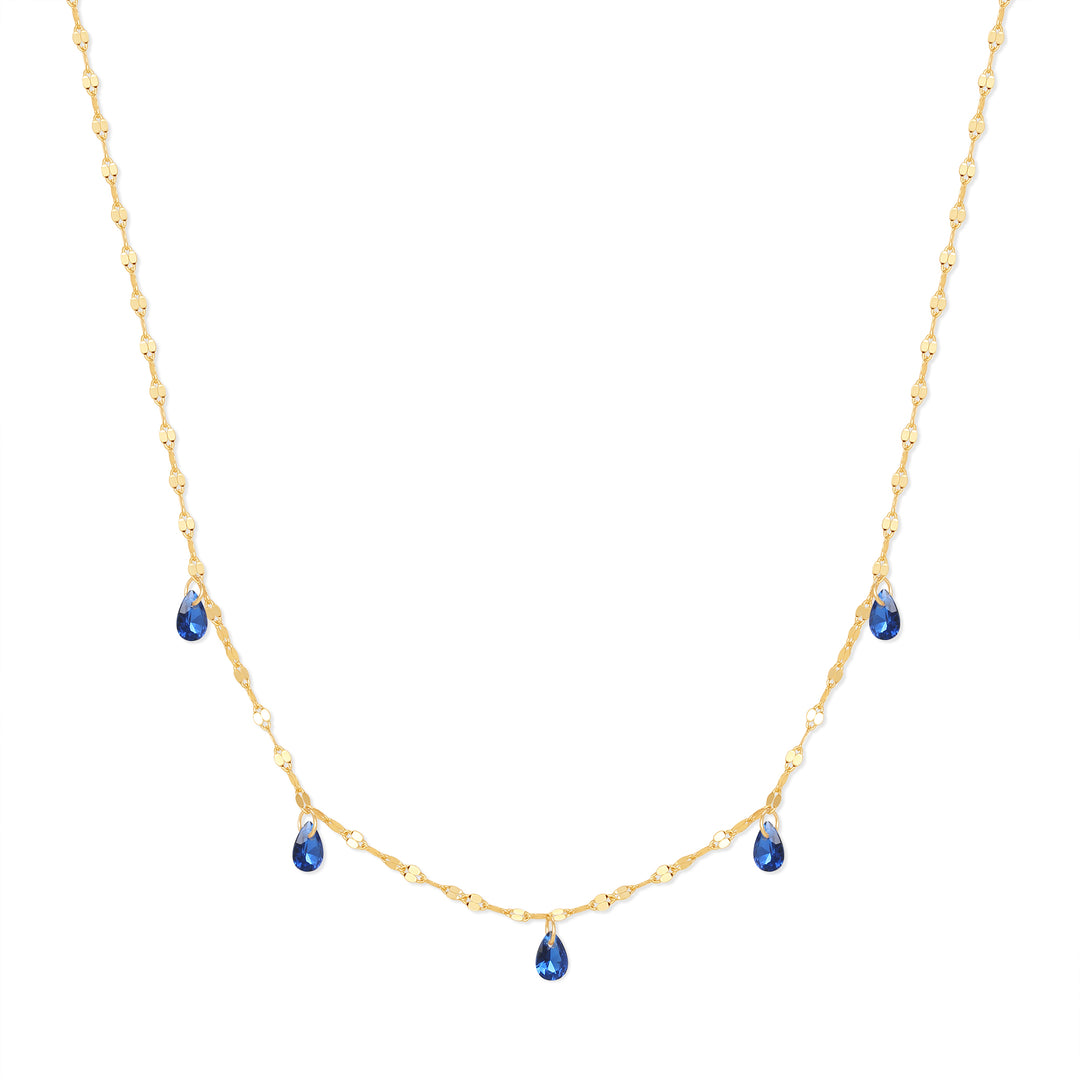 Teardrop Birthstone Necklace