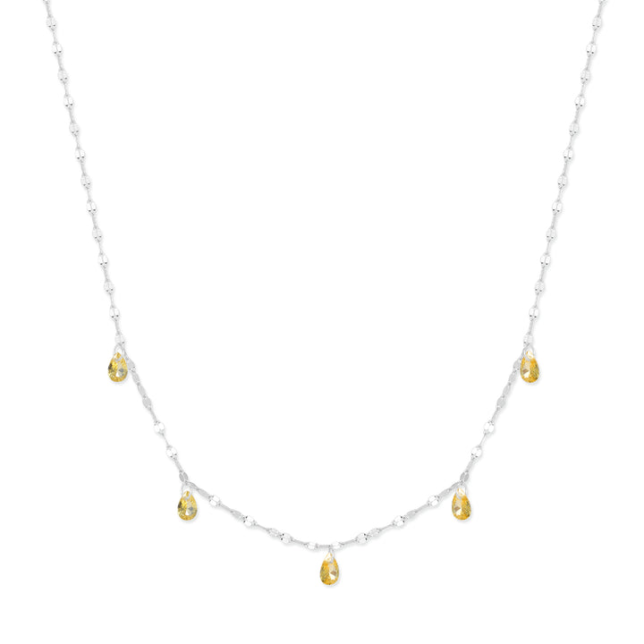 Teardrop Birthstone Necklace