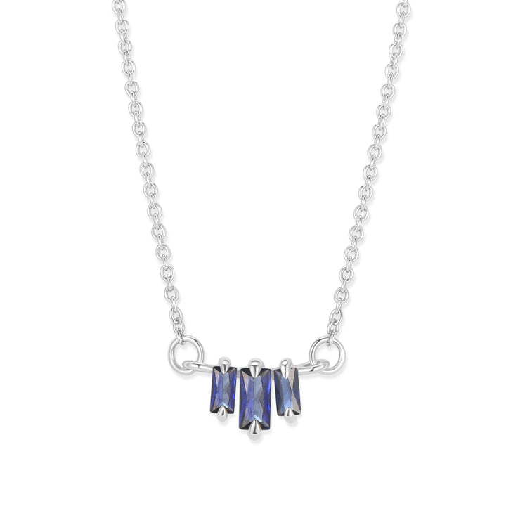 Baguette Birthstone Necklace