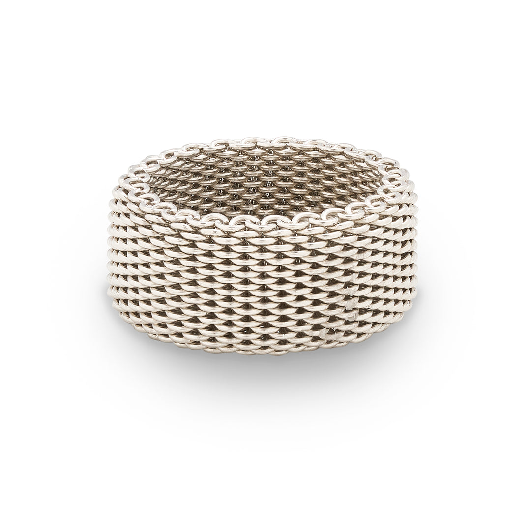 Sterling Silver Mesh Ring