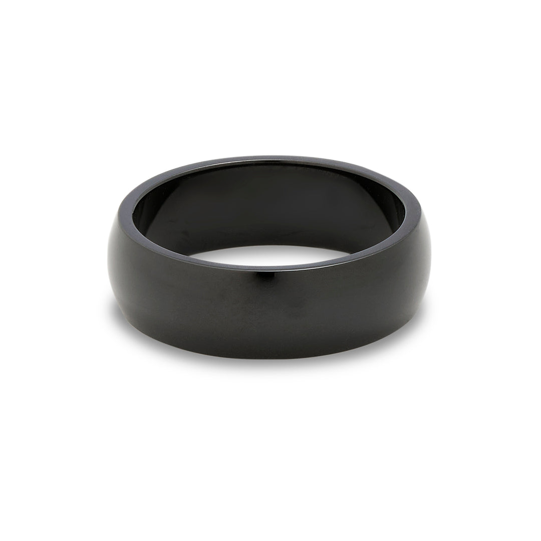 Black Plate 7mm Stainless Steel Band