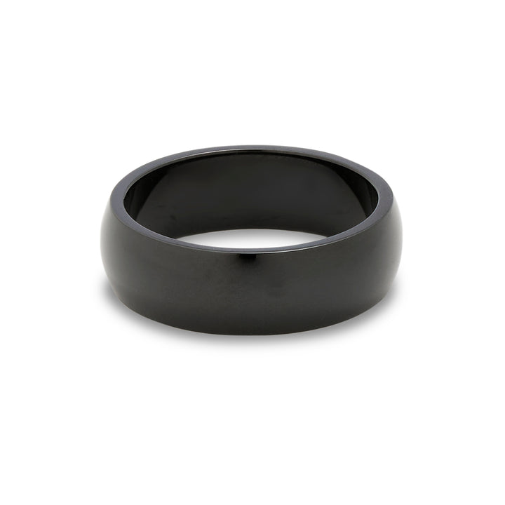 Black Plate 7mm Stainless Steel Band