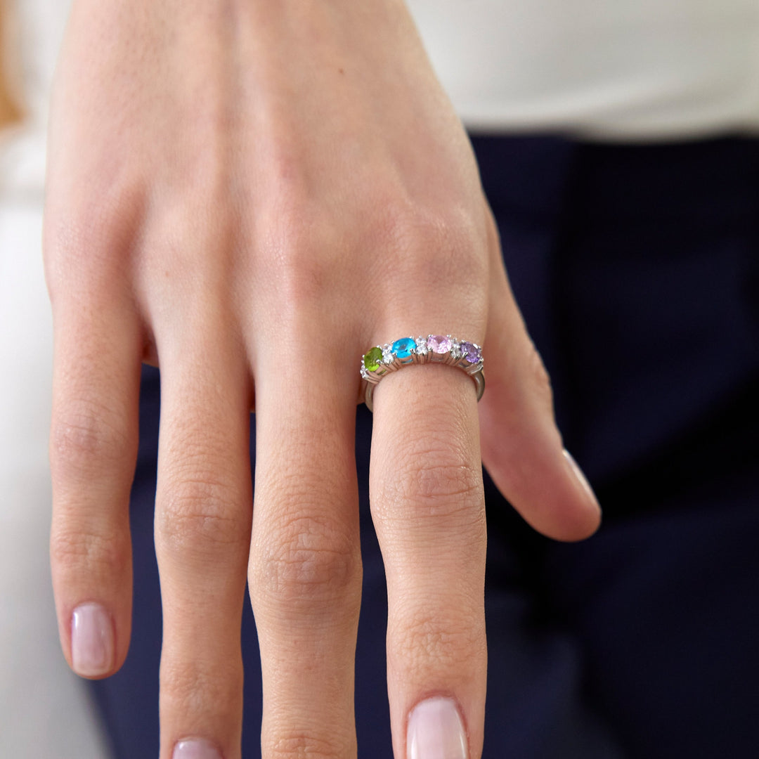 Close To The Heart 4 Stone Birthstone Eternity Band