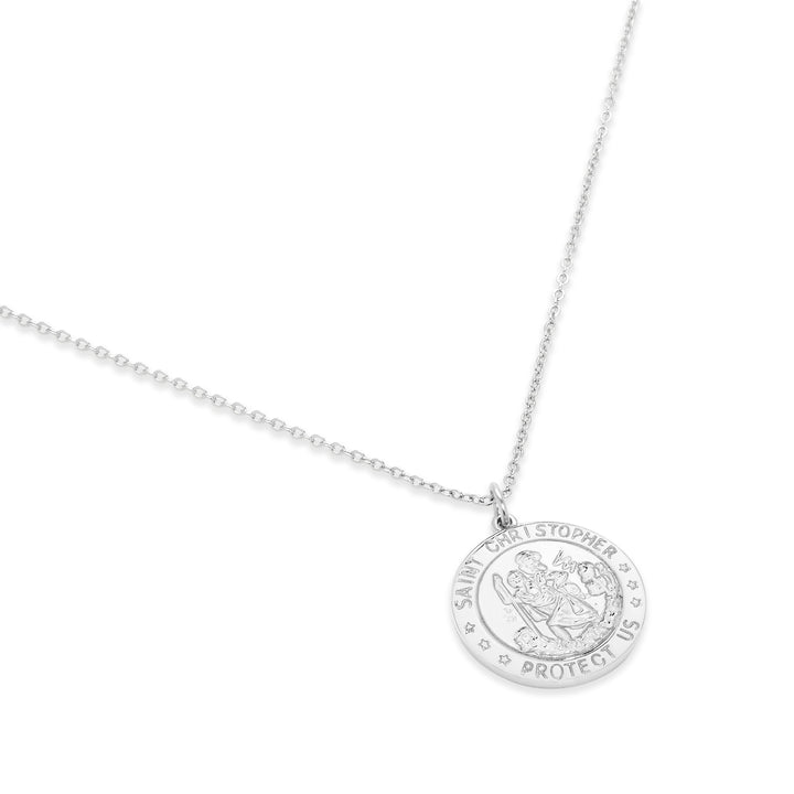 Sterling Silver Saint Christopher Necklace