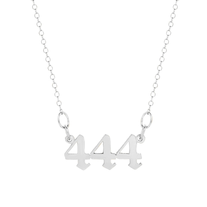 Silver Angel Number Necklace