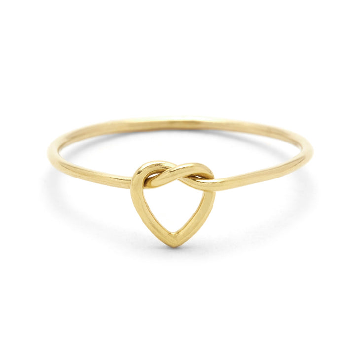 Gold Filled Heart Love Knot Ring