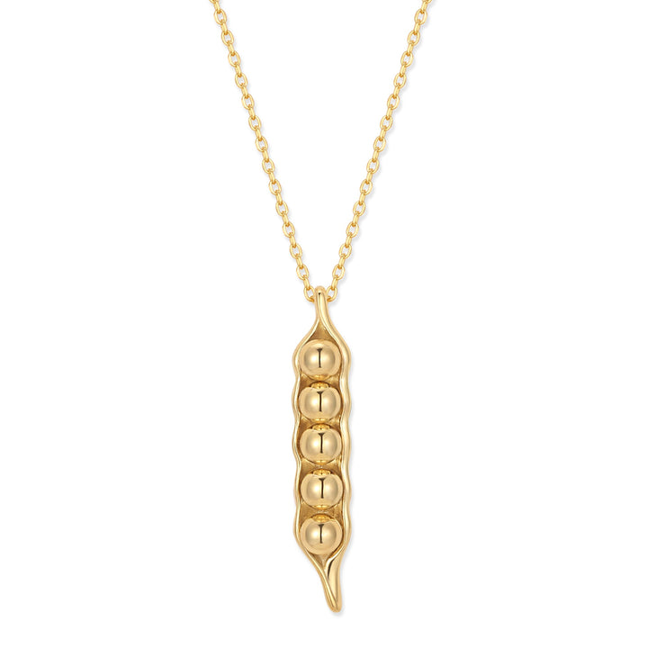 Five Peas in a Pod Gold Necklace