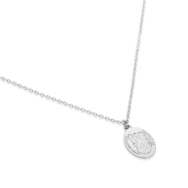 Sterling Silver Saint Michael Necklace