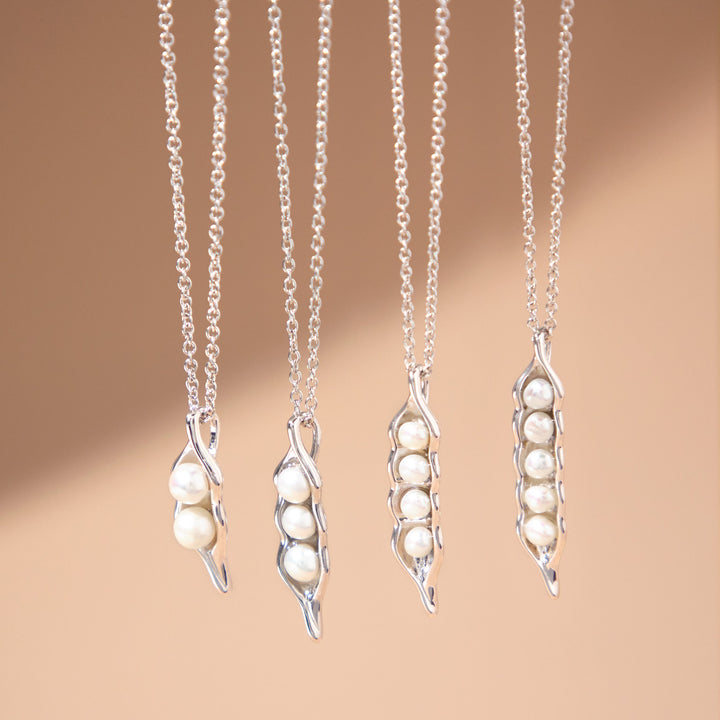 Five Peas in a Pod Sterling Silver Pearl Necklace