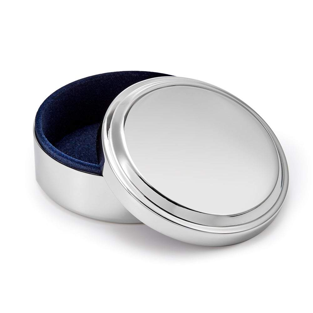 Engravable Round Jewelry Box