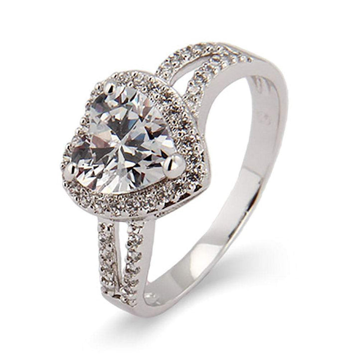 Beautiful Heart CZ Promise Ring