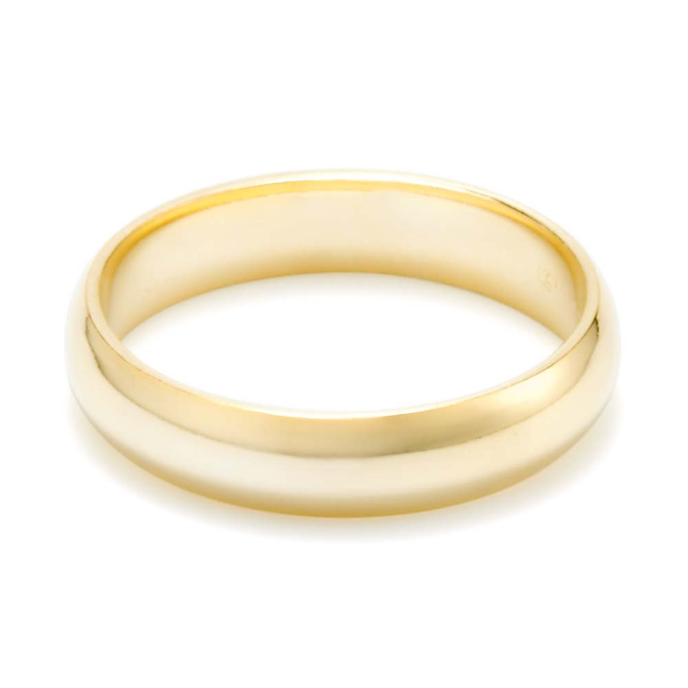 Classic 4mm Gold Plated Wedding Band